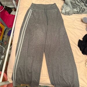 Gray Sweats with Stripes